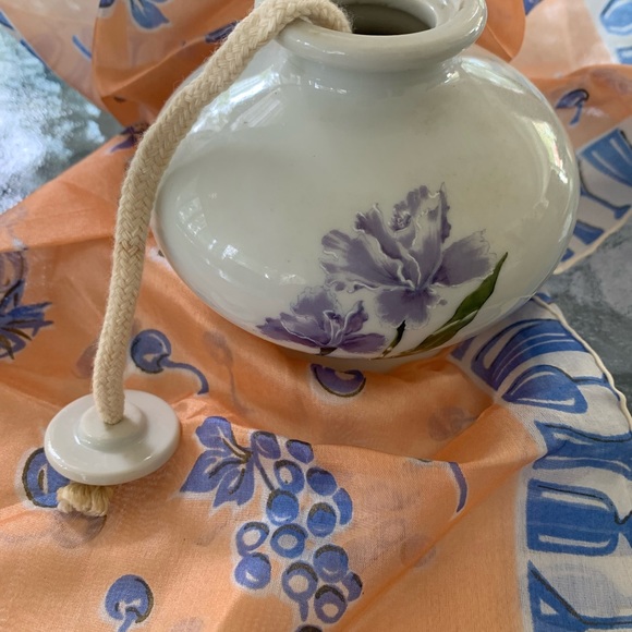 Porcelain Oil Lamp, Vintage 1984 - Picture 3 of 7